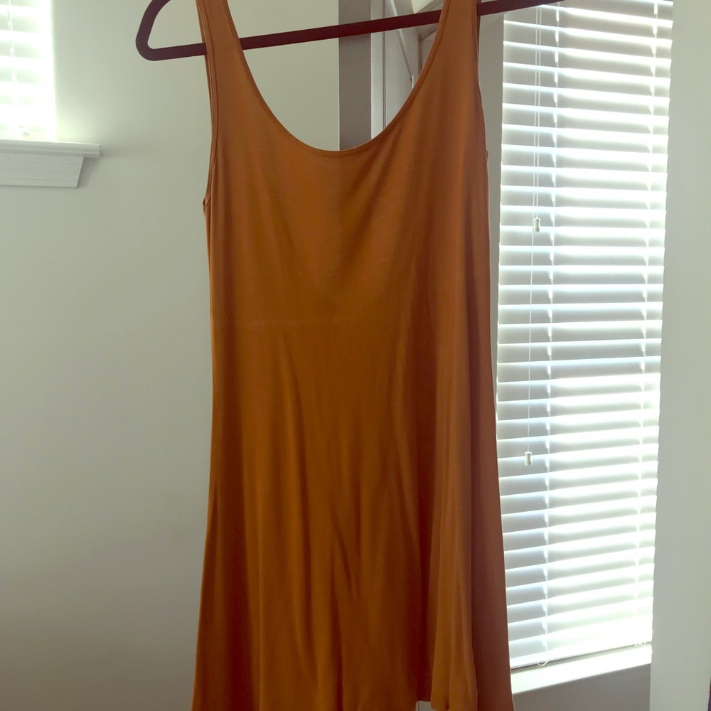 Rust orange tank top dress